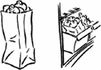 Transfer mushrooms to a paper bag and store in the fridge